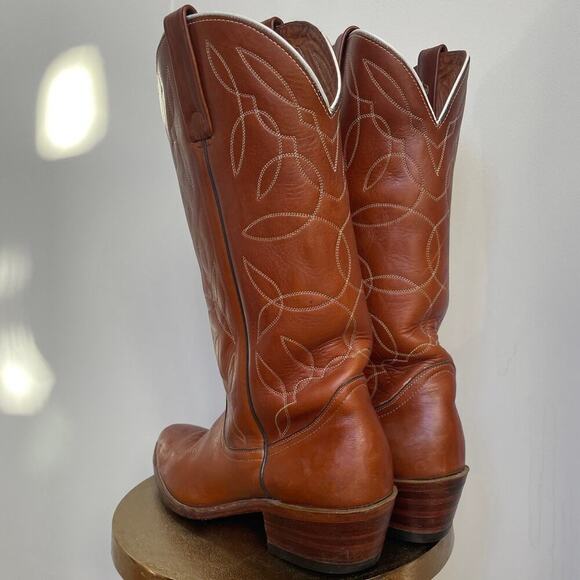 Durango West 10.5B Cowboy Boots | Vintage Leather Western Tall Rodeo Handmade - Picture 7 of 12